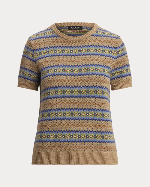 lauren ralph lauren Jersey Fair Isle de manga corta para mujer | Ralph Lauren® ES 2025
