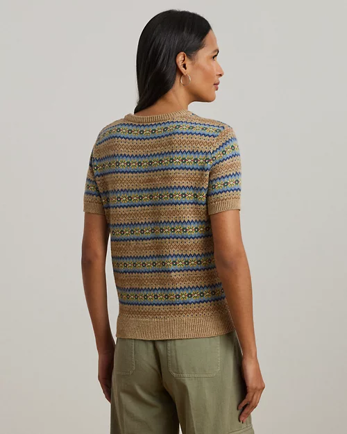 lauren ralph lauren Jersey Fair Isle de manga corta para mujer | Ralph Lauren® ES 2025