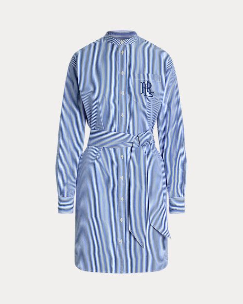 lauren ralph lauren Vestido camisero de paño con cinturón para mujer | Ralph Lauren® ES En oferta