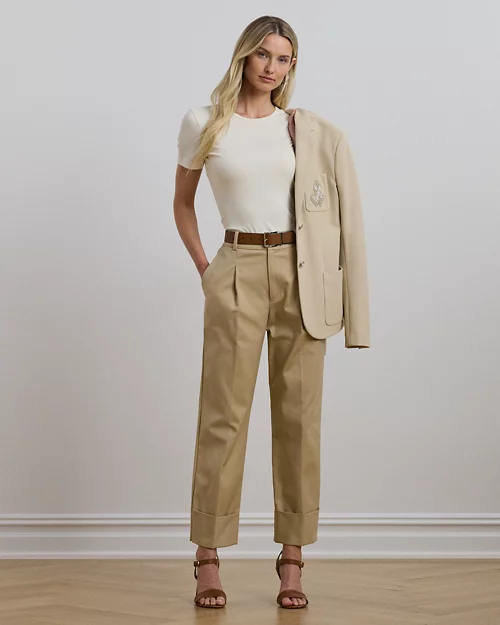 lauren ralph lauren Camiseta de algodón elástico para mujer | Ralph Lauren® ES Gran oferta