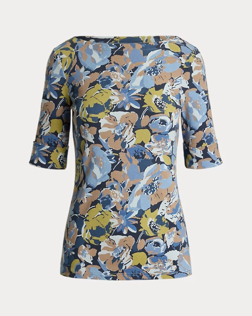 lauren ralph lauren Camiseta de algodón elástico estampada para mujer | Ralph Lauren® ES Los más vendidos