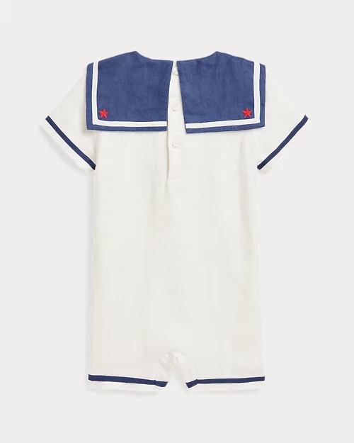 lauren ralph lauren Peto corto de lino estilo náutico para bebé niño | Ralph Lauren® ES Últimos 3 días