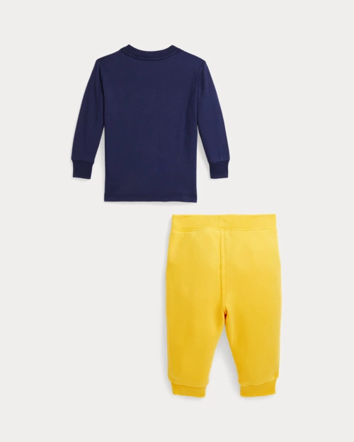 lauren ralph lauren Camiseta Polo Bear y pantalón de felpa para bebé niño | Ralph Lauren® ES Último día