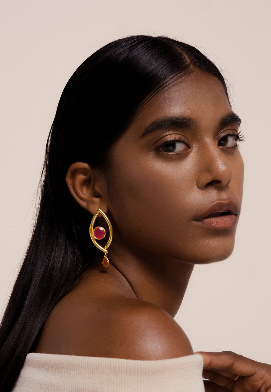 lavani Pendientes Intuition Naranja Envío gratis