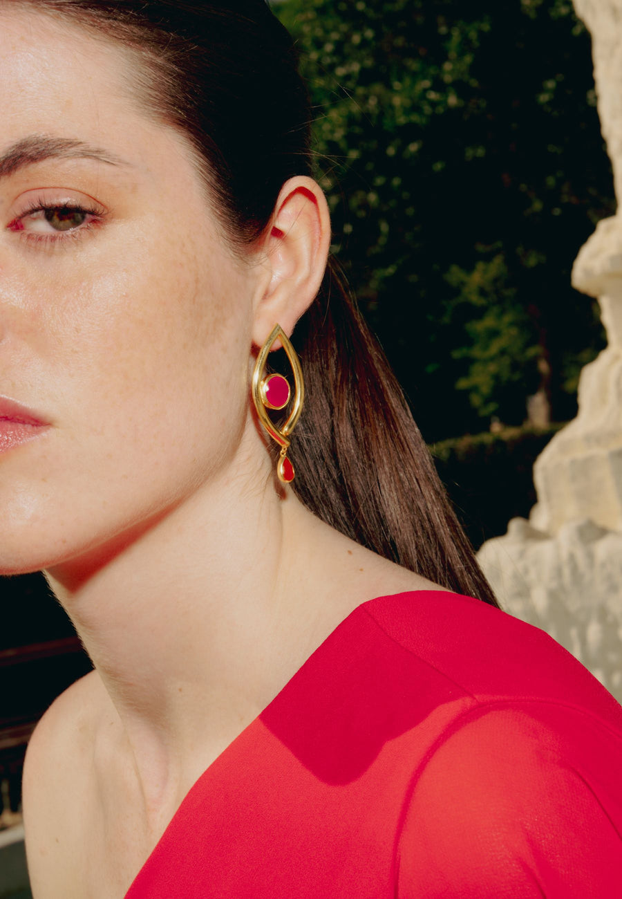 lavani Pendientes Intuition Naranja Envío gratis