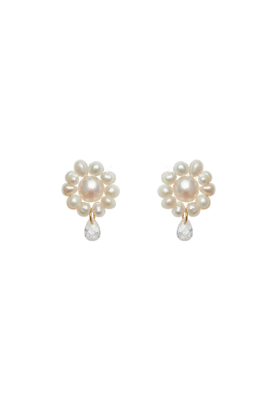 lavani Pendientes Flor Uma