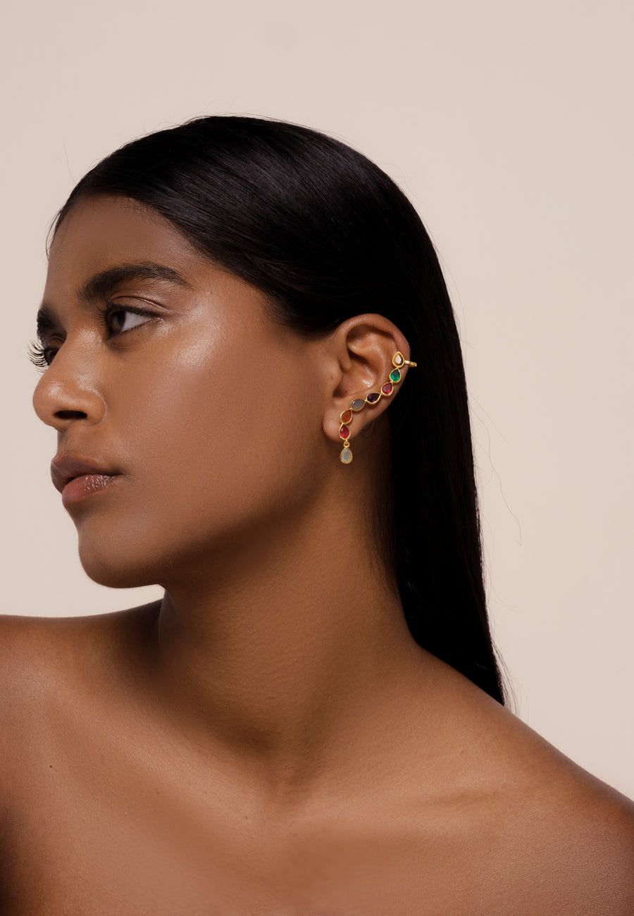 lavani Earcuff Aura Multicolor Venta caliente