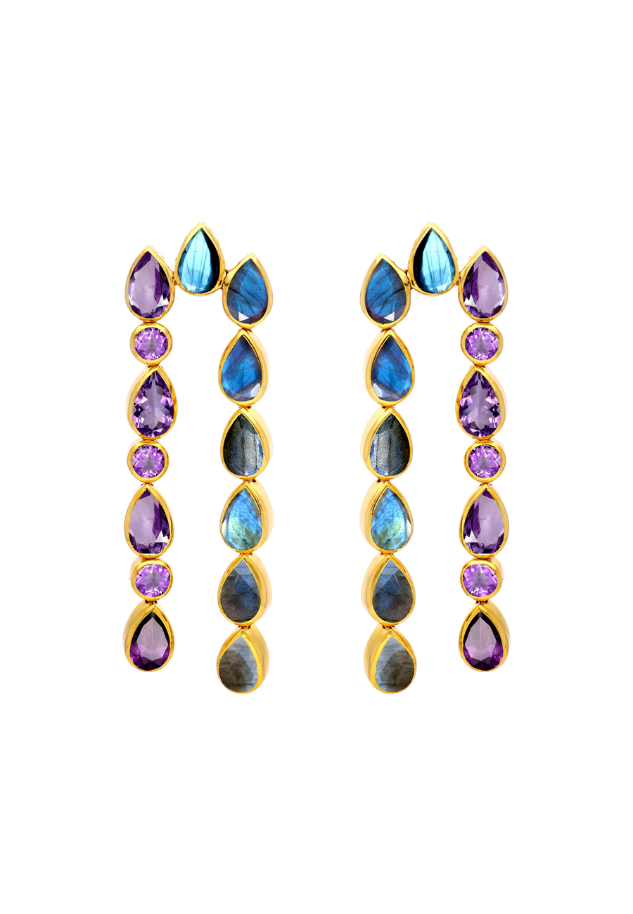 lavani Pendientes Samsara Morado