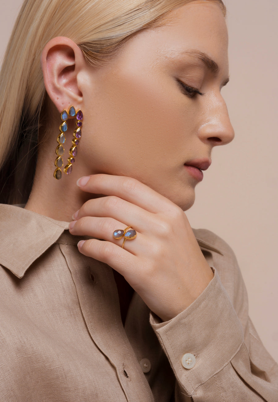 lavani Pendientes Samsara Morado En oferta