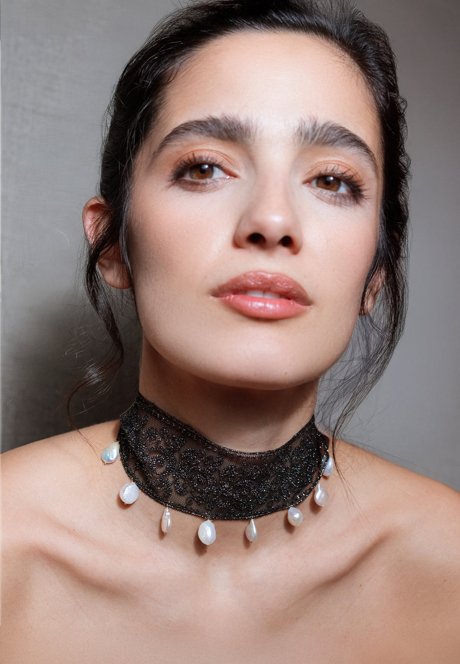 lavani Choker Elva Negro Descuento