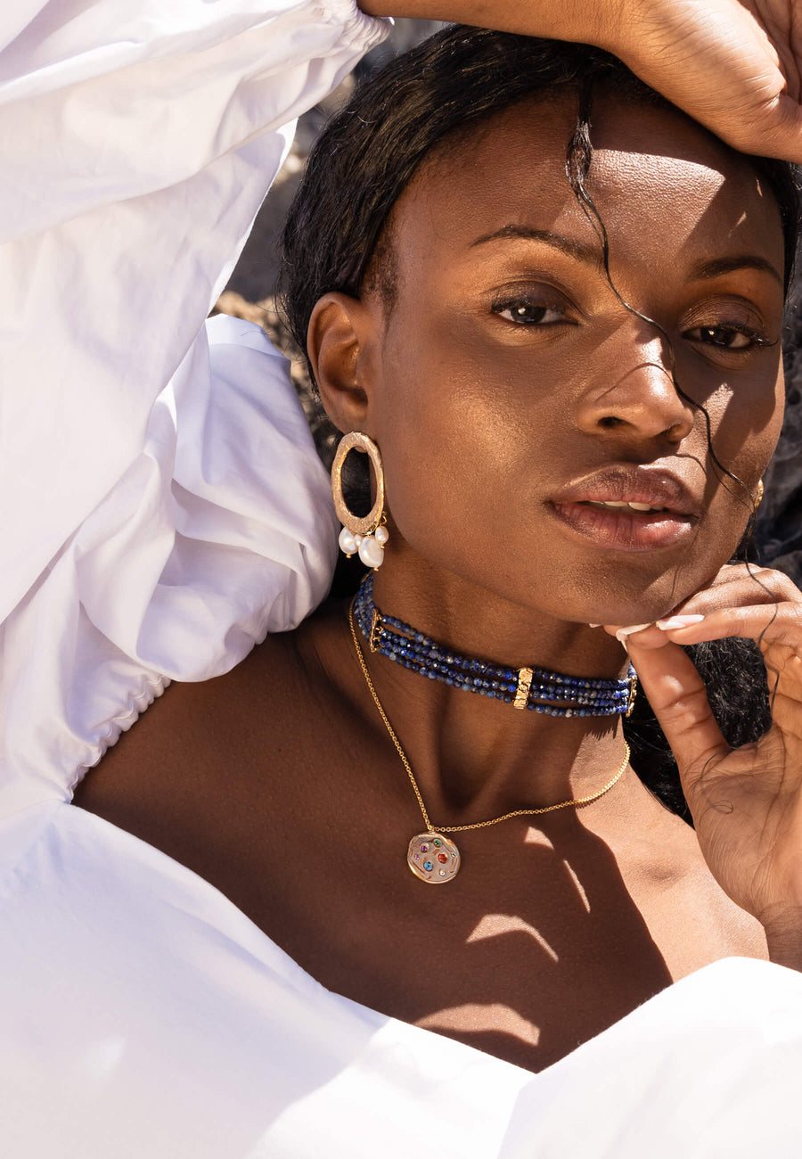 lavani Choker Liliana Azul Limitado a 3 días