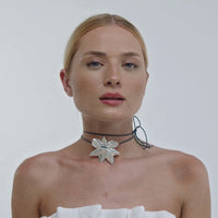 lavani Collar Lotus Flower Plata En oferta
