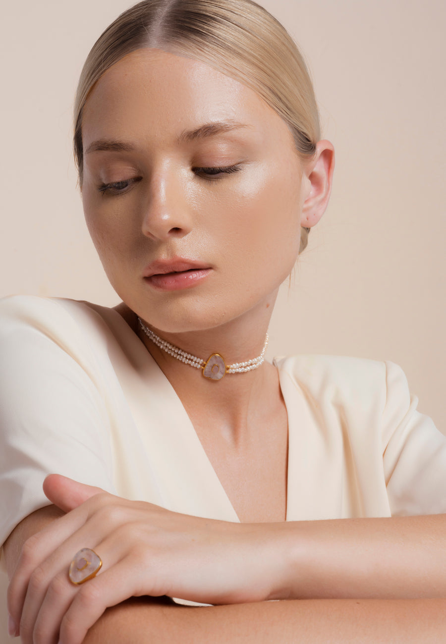 lavani Choker Zenith Perlas Última moda