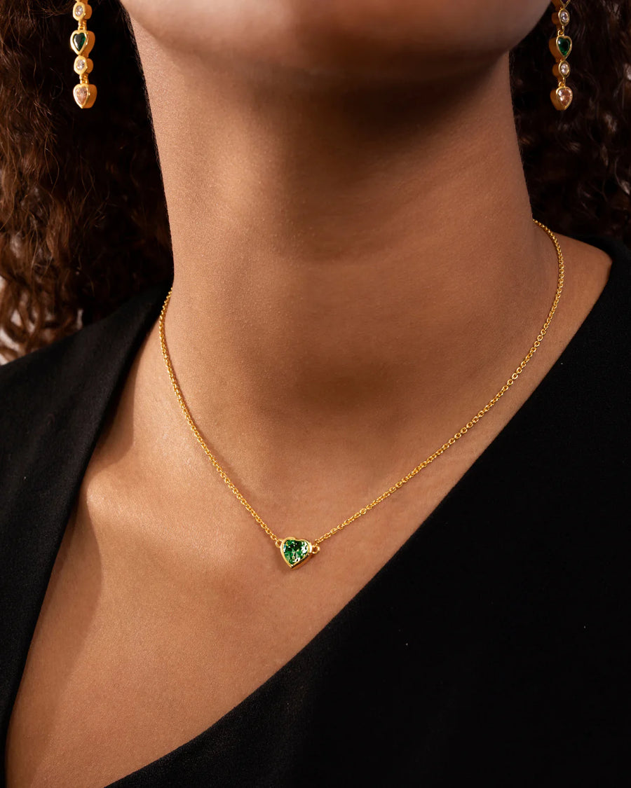 lavani Colgante Corazón Kindness Verde Rebajas de fin de temporada