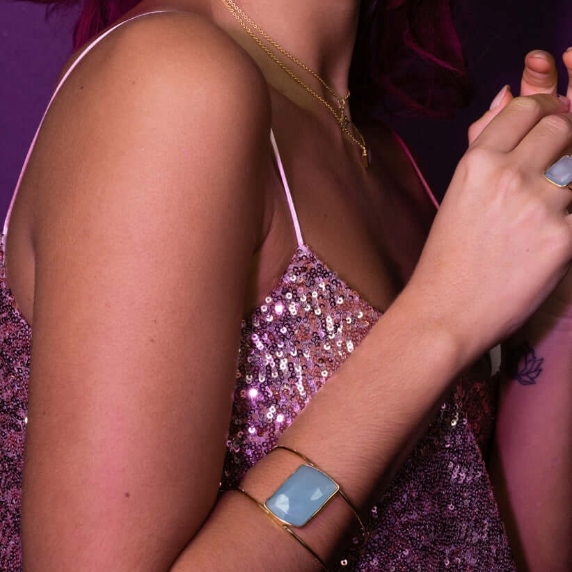 lavani Brazalete Stardust Aguamarina Ventas relámpago