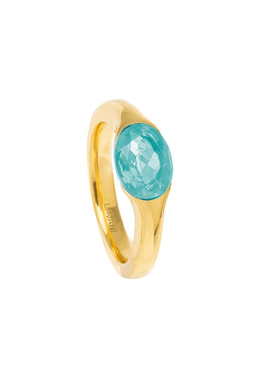 lavani Anillo The Empress Aguamarina
