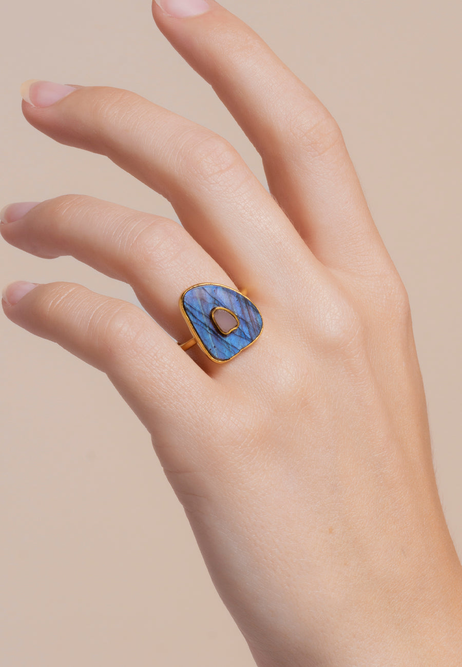 lavani Anillo Zenith Labradorita En oferta
