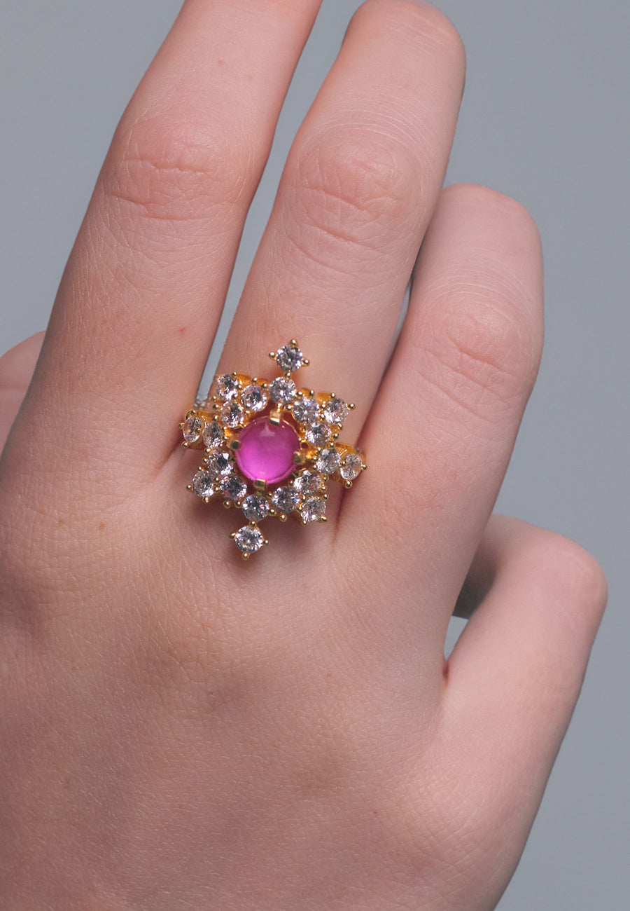 lavani Anillo Altaira Fucsia Oferta especial