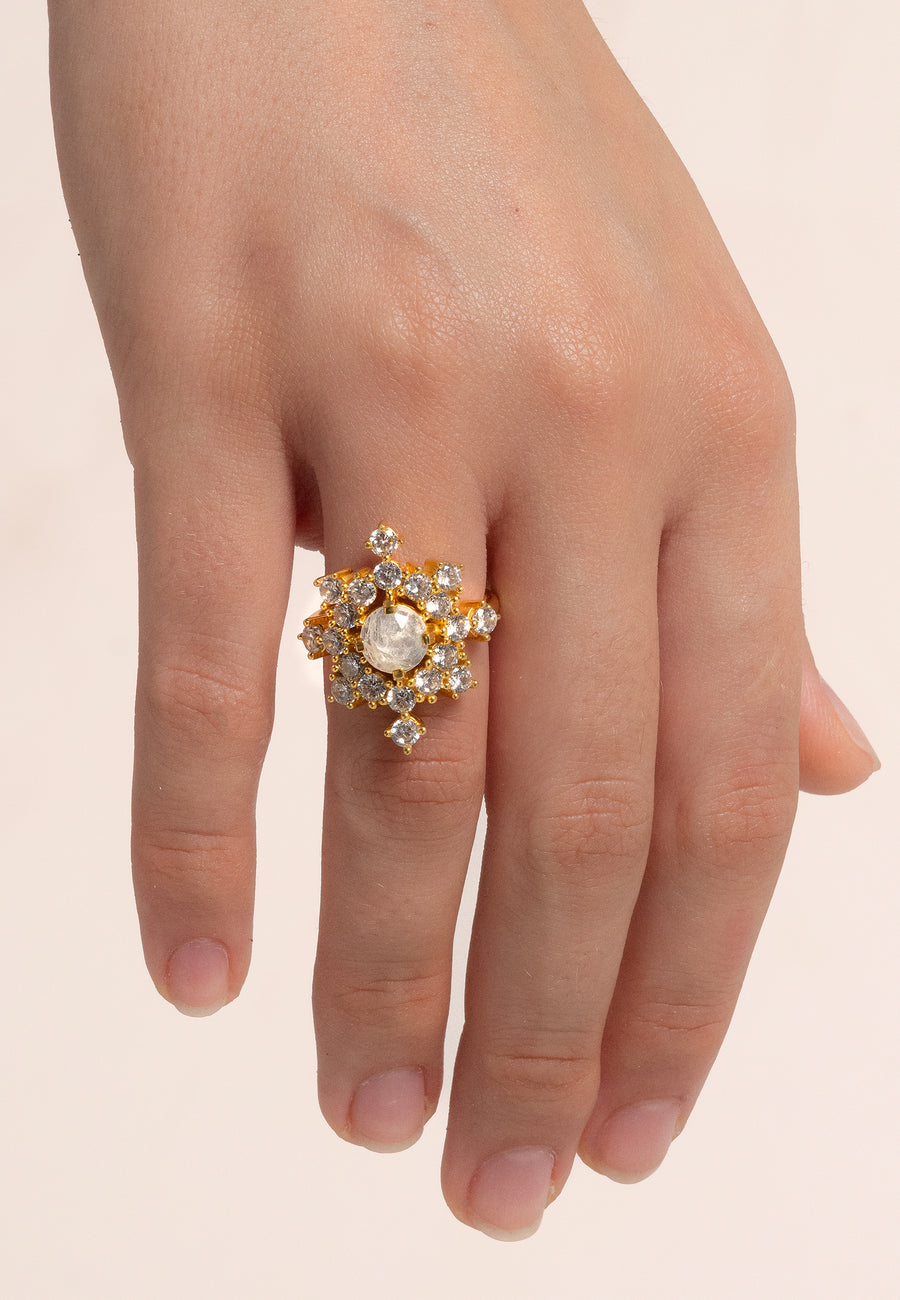 lavani Anillo Altaira Blanco Superdescuento