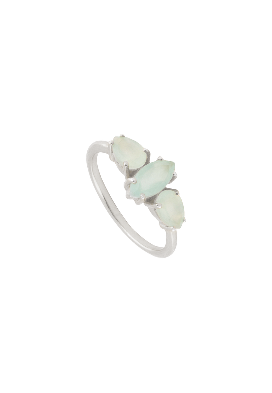 lavani Anillo Plata Kasia Aguamarina