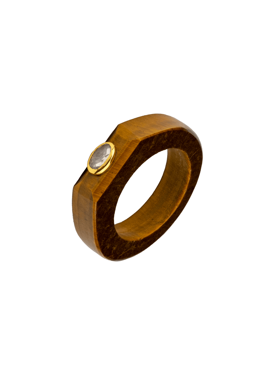 lavani Anillo Ojo de Tigre Mora