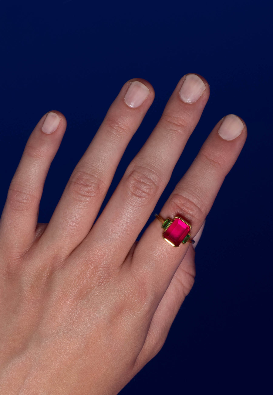lavani Anillo Mystere Fucsia Última moda