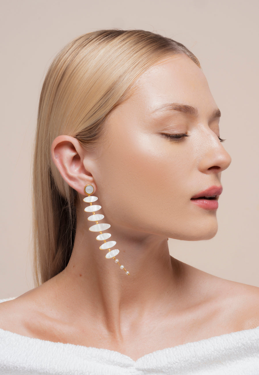 lavani Pendientes Zenith Blanco Precio de fábrica