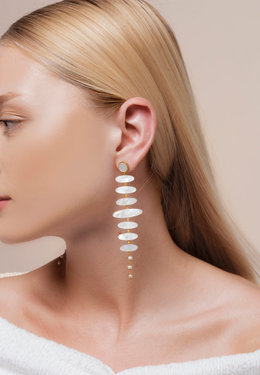 lavani Pendientes Zenith Blanco Precio de fábrica