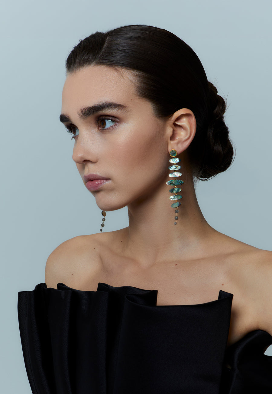 lavani Pendientes Zenith Abalone Promoción por tiempo limitado