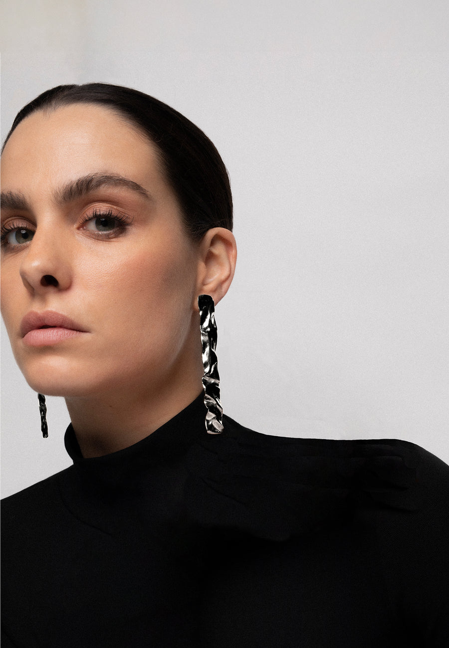 lavani Pendientes Clemence Plata Tienda de fábrica