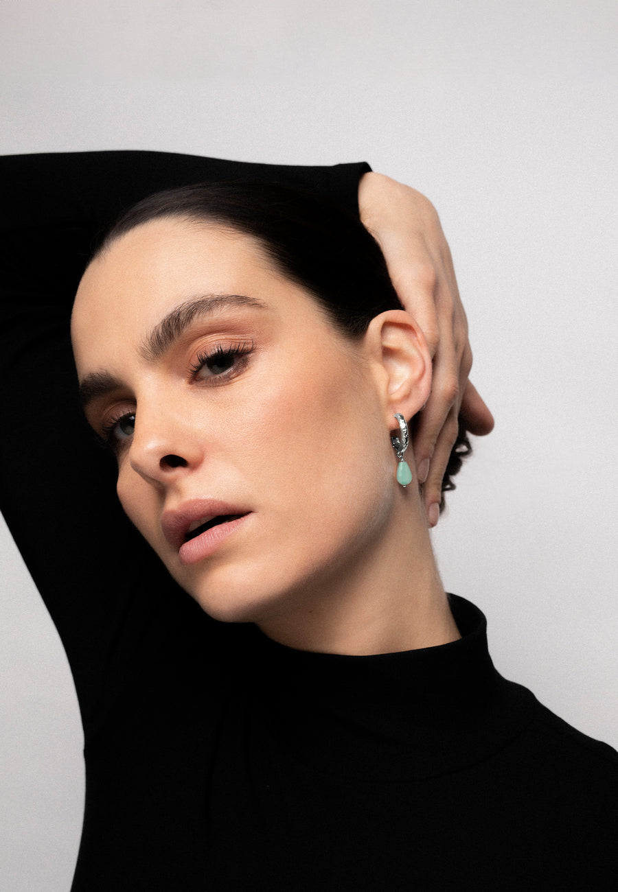 lavani Aros Sadie Aguamarina Plata En oferta