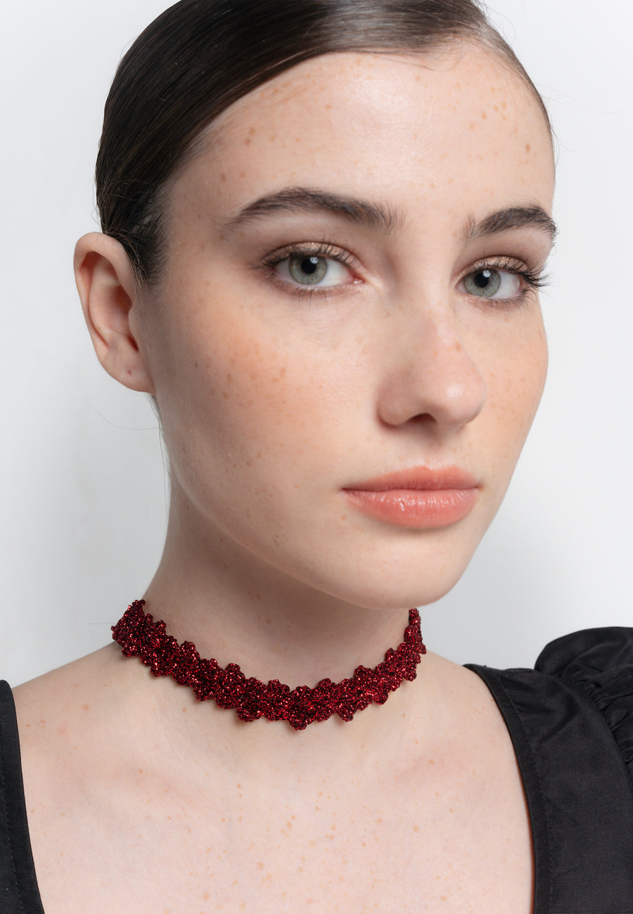 lavani Choker Spike Pitiusas Rojo Promoción por tiempo limitado