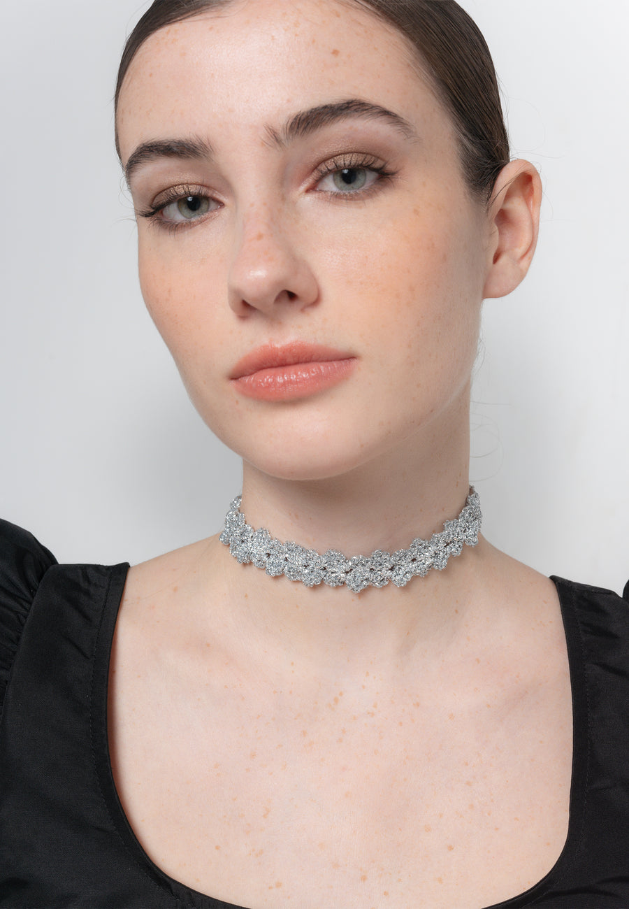 lavani Choker Spike Pitiusas Plata Solo hoy