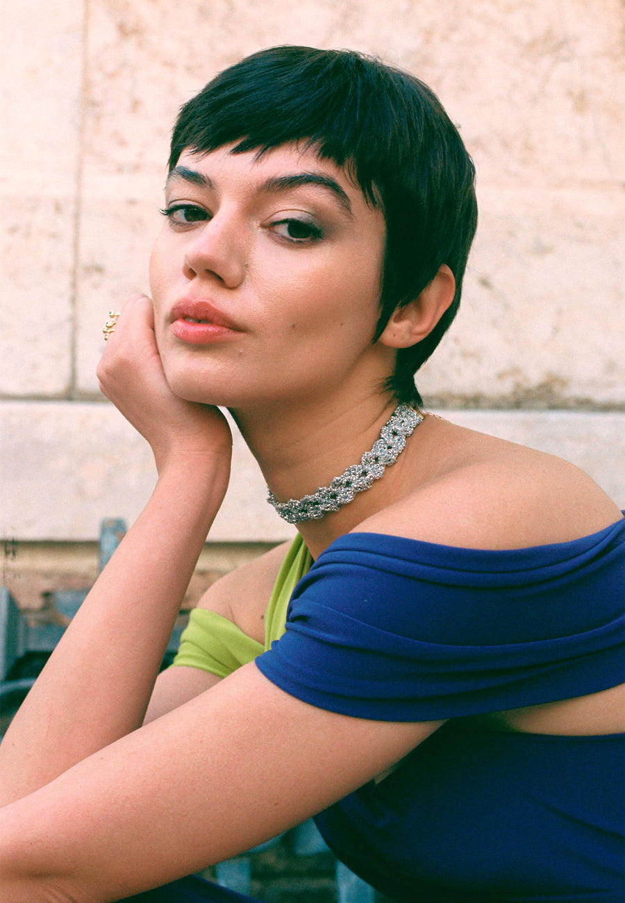 lavani Choker Spike Pitiusas Plata Solo hoy