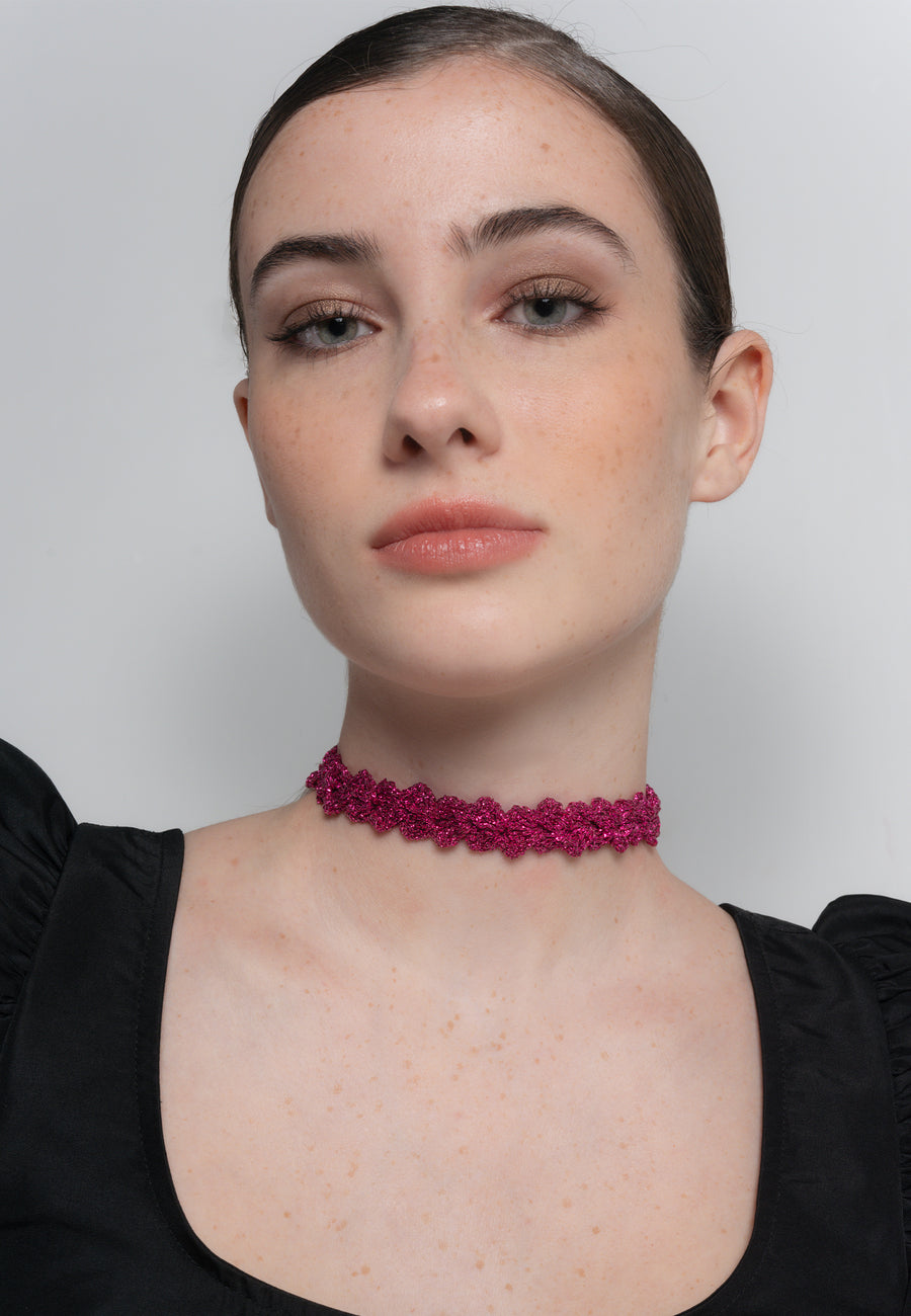 lavani Choker Spike Pitiusas Fucsia Promoción trimestral