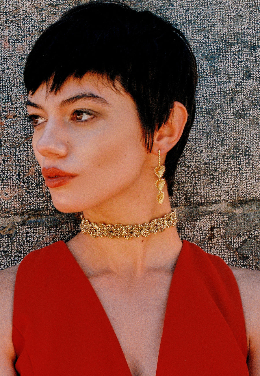 lavani Choker Spike Pitiusas Dorado Grandes descuentos