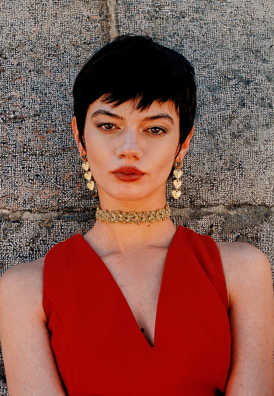 lavani Choker Spike Pitiusas Dorado Grandes descuentos