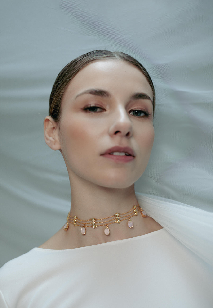 lavani Choker The Empress Blanco Descuentos del mes