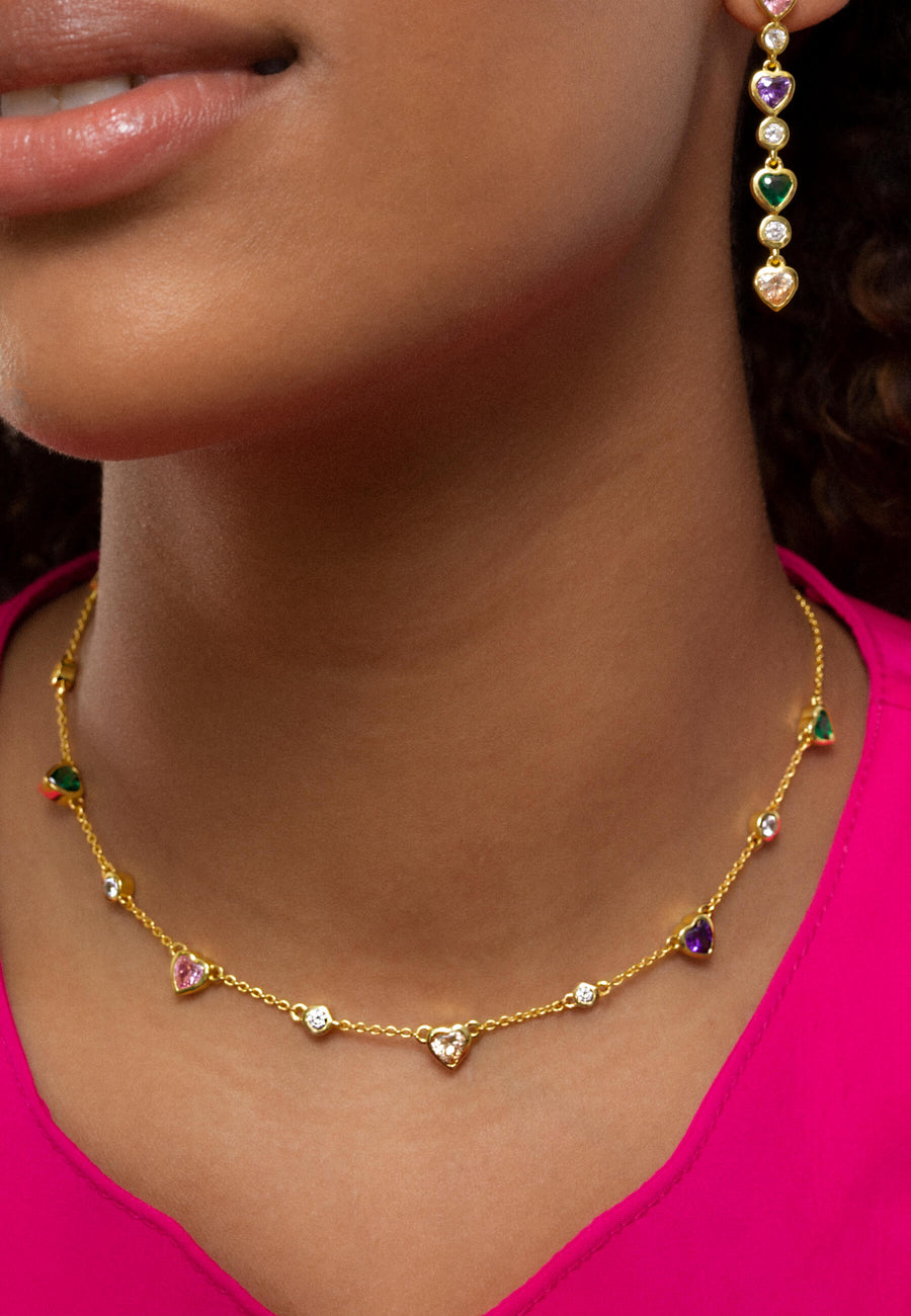 lavani Collar de Corazones Fearless Grandes ahorros