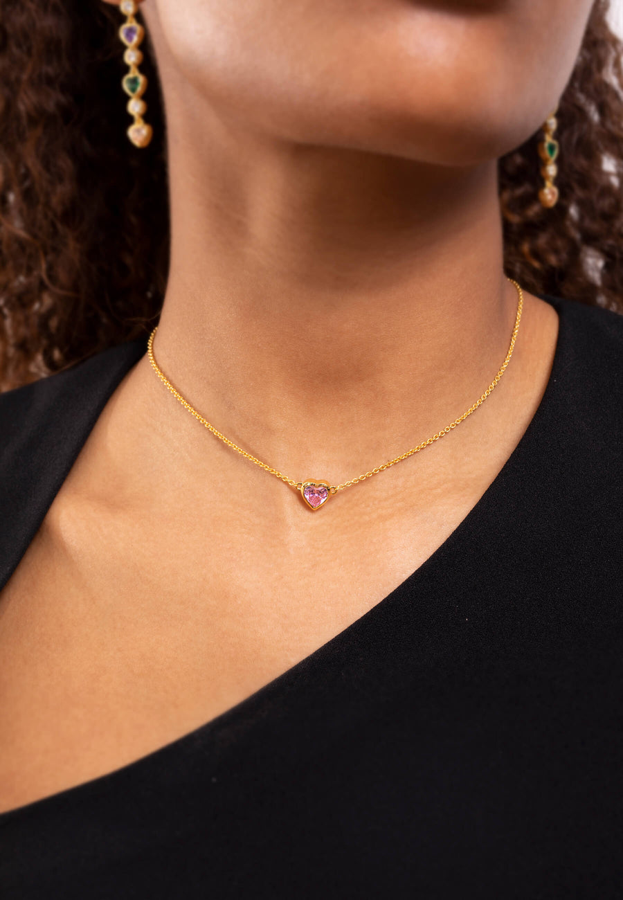 lavani Colgante Corazón Kindness Rosa Precio ultrabajo
