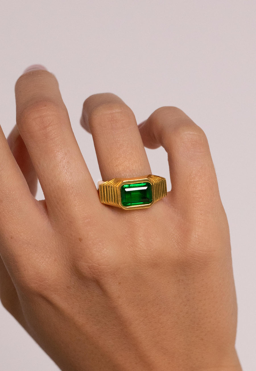 lavani Anillo Chevalier Verde Esmeralda Ventas relámpago