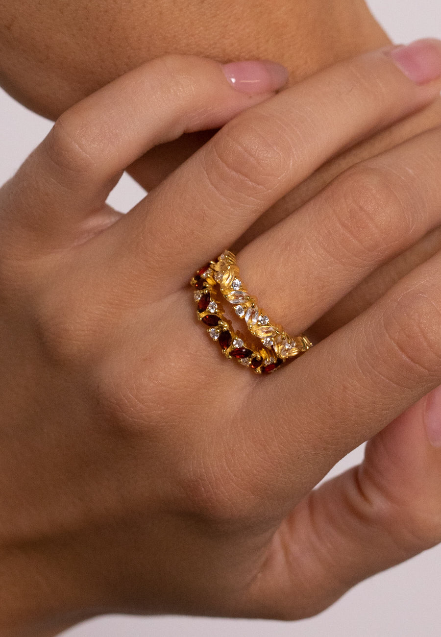 lavani Anillo Granate Enero Mejor oferta
