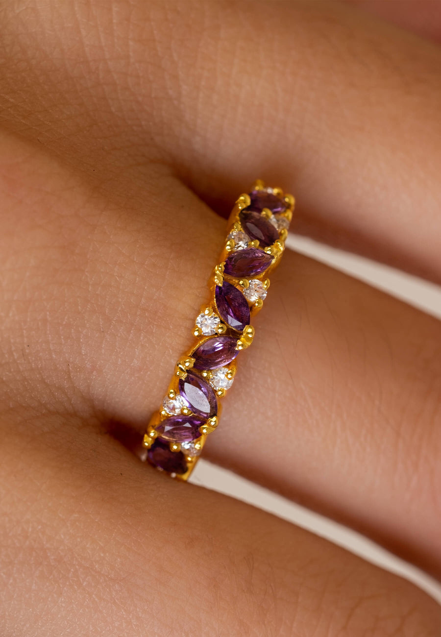 lavani Anillo Amatista Febrero Rebajas online