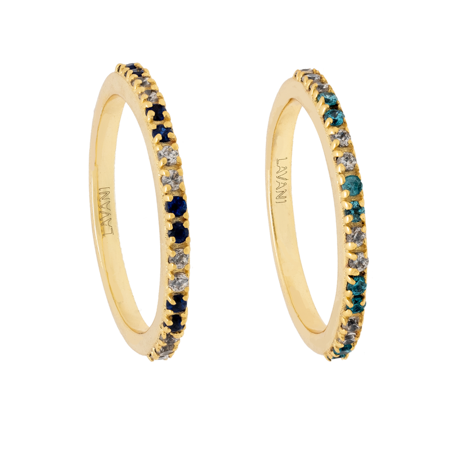lavani Set Anillos Diya Azules