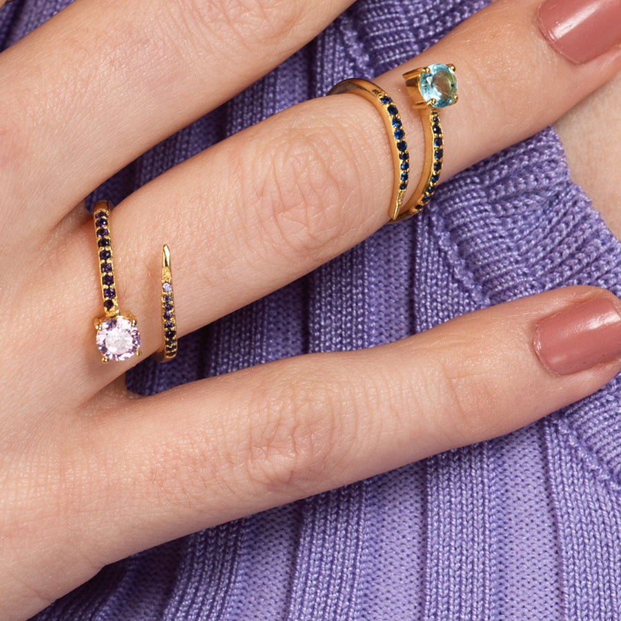 lavani Anillo Alisa Azul Precios de Black Friday