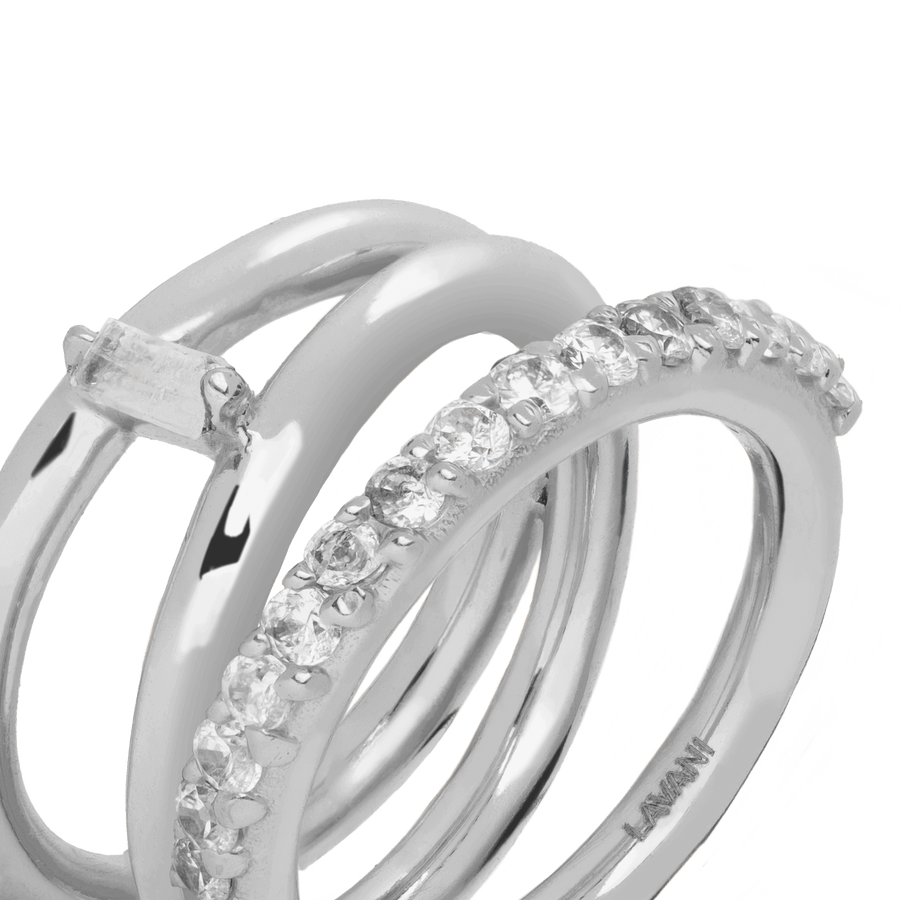 lavani Anillo Idol Blanco Plata Descuento por venta flash