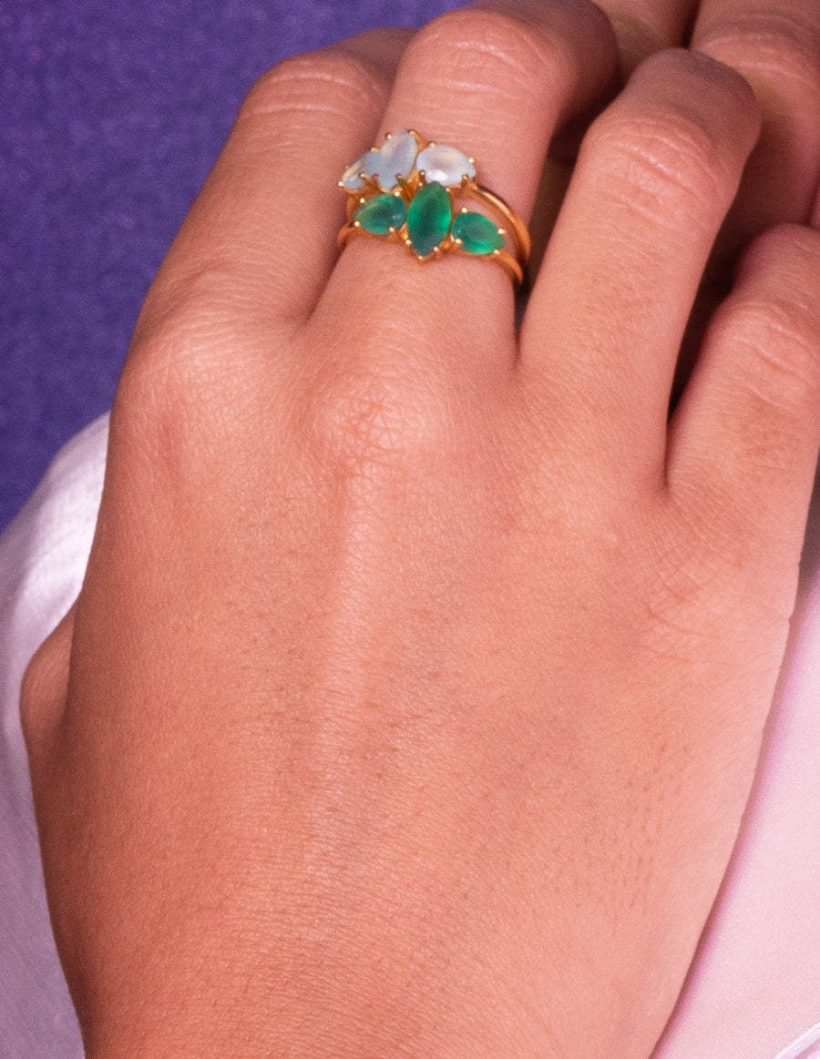 lavani Anillo Kasia Verde Grandes ahorros