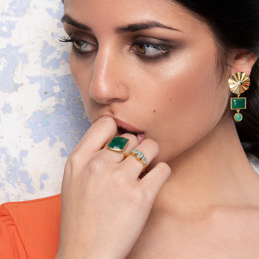 lavani Anillo Stardust Verde Devoluciones gratuitas