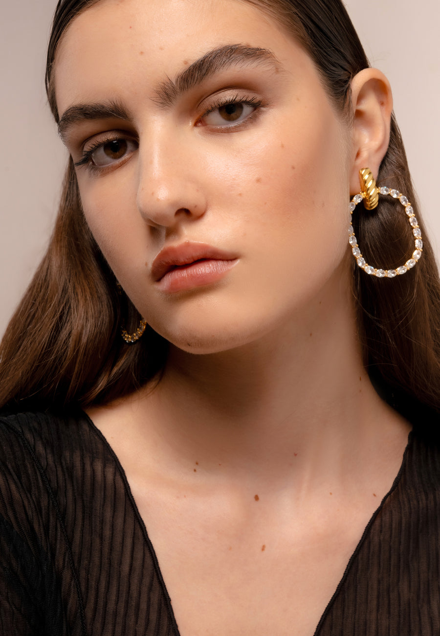 lavani Pendientes Twiggy Blanco Rebajas de fábrica