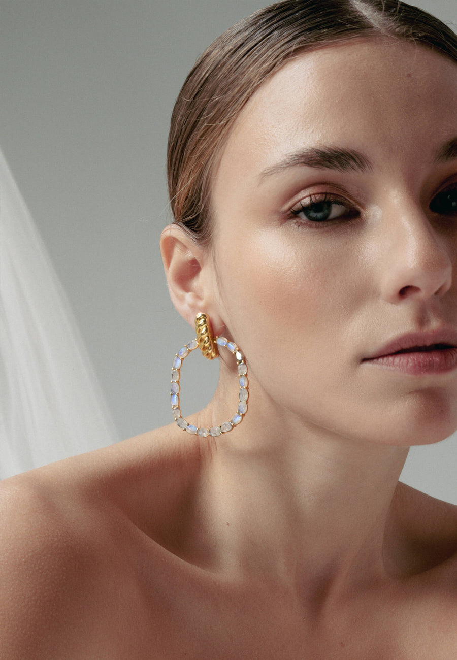 lavani Pendientes Twiggy Blanco Rebajas de fábrica